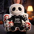 Personalized Spooky Dad Pillow Gift for Father's Day