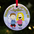 Personalized Ceramic Ornament Gift for Couples Christmas
