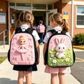 Personalized Cute Animal Backpack Set with Lunch Bag, Pencil Case & Water Bottle for Kids