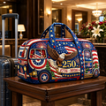 Patriotic Eagle Quilted Duffle Bag Custom for Travel Gift