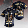 Personalized Star Wars Baseball Jersey 50th Anniversary Gift for Movie Fans