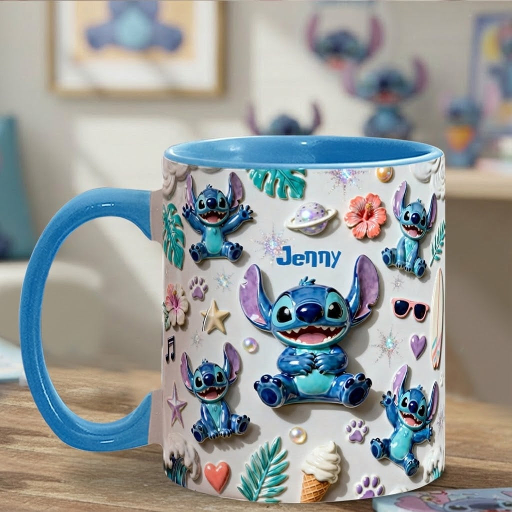 Personalized Ceramic Accent Mug Custom Name Gift for Movie Fans