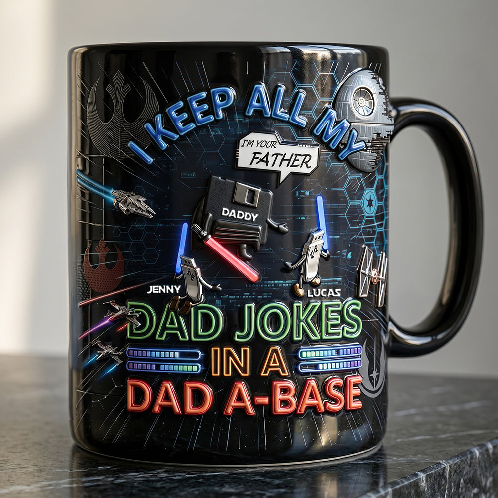 Personalized Color Changing Mug Dad Jokes Gift for Dad