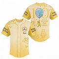 Personalized Winnie the Pooh 100th Anniversary Baseball Jersey Gift for Movie Fans