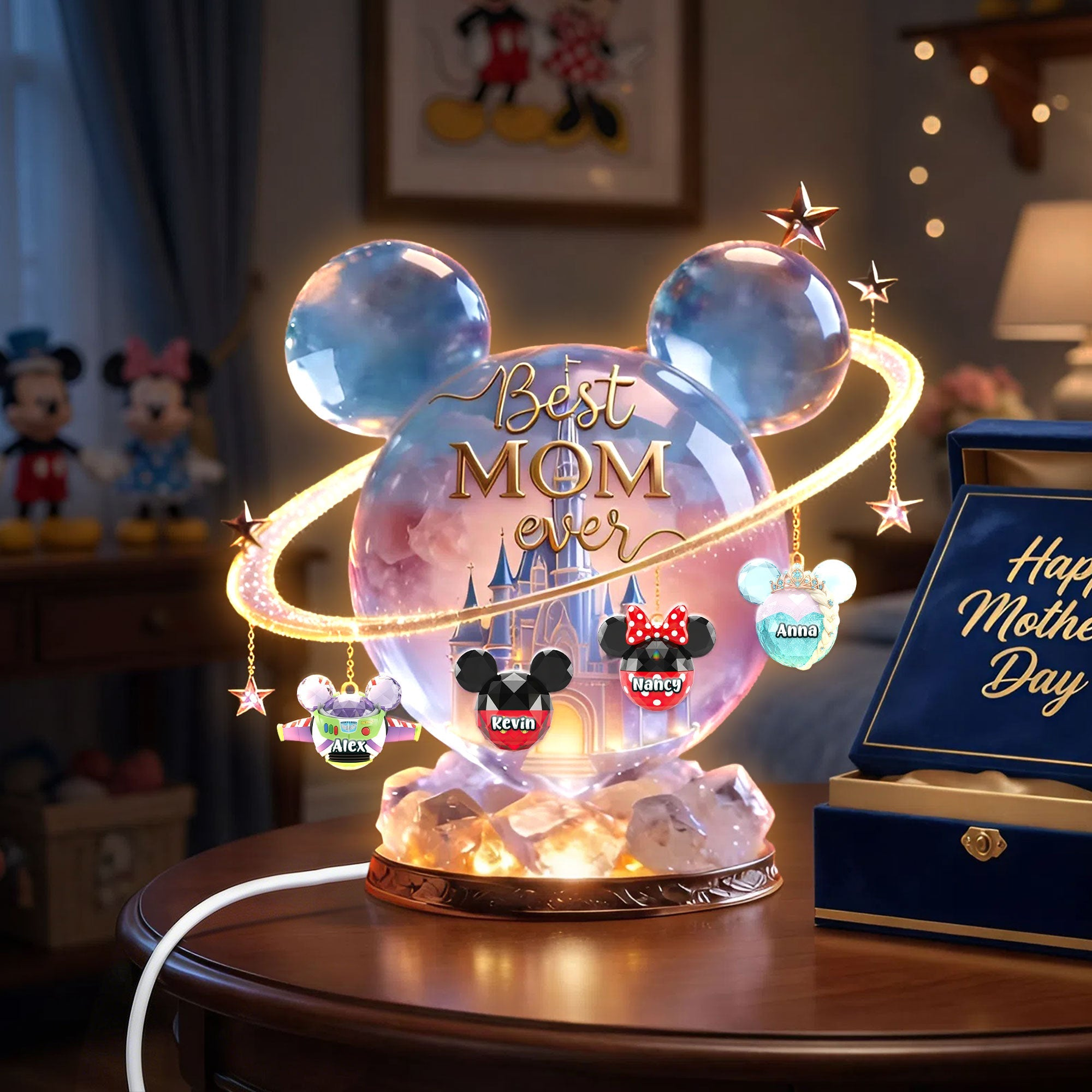 Personalized Acrylic Light Box Best Mom Ever Gift for Mother's Day Acrylic Light Box GradoCreations