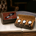 Personalized Leather Watch Case Faith Over Fear Gift for Dad
