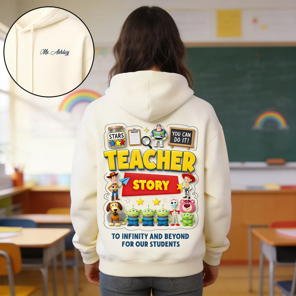 Personalized Teacher Shirt To Infinity and Beyond - Gift for Educators AOP Shirt GradoCreations