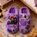 Personalized Halloween Witch Trio Slippers Cozy Gift for Her Slippers GradoCreations