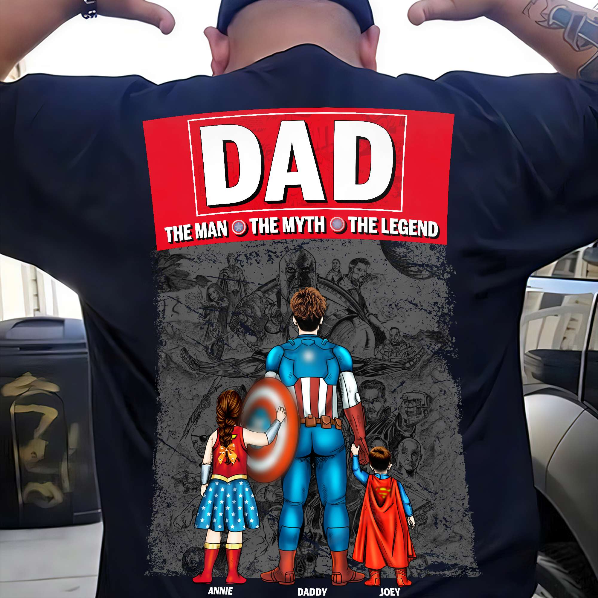Personalized Dad Shirt The Man The Myth The Legend Gift