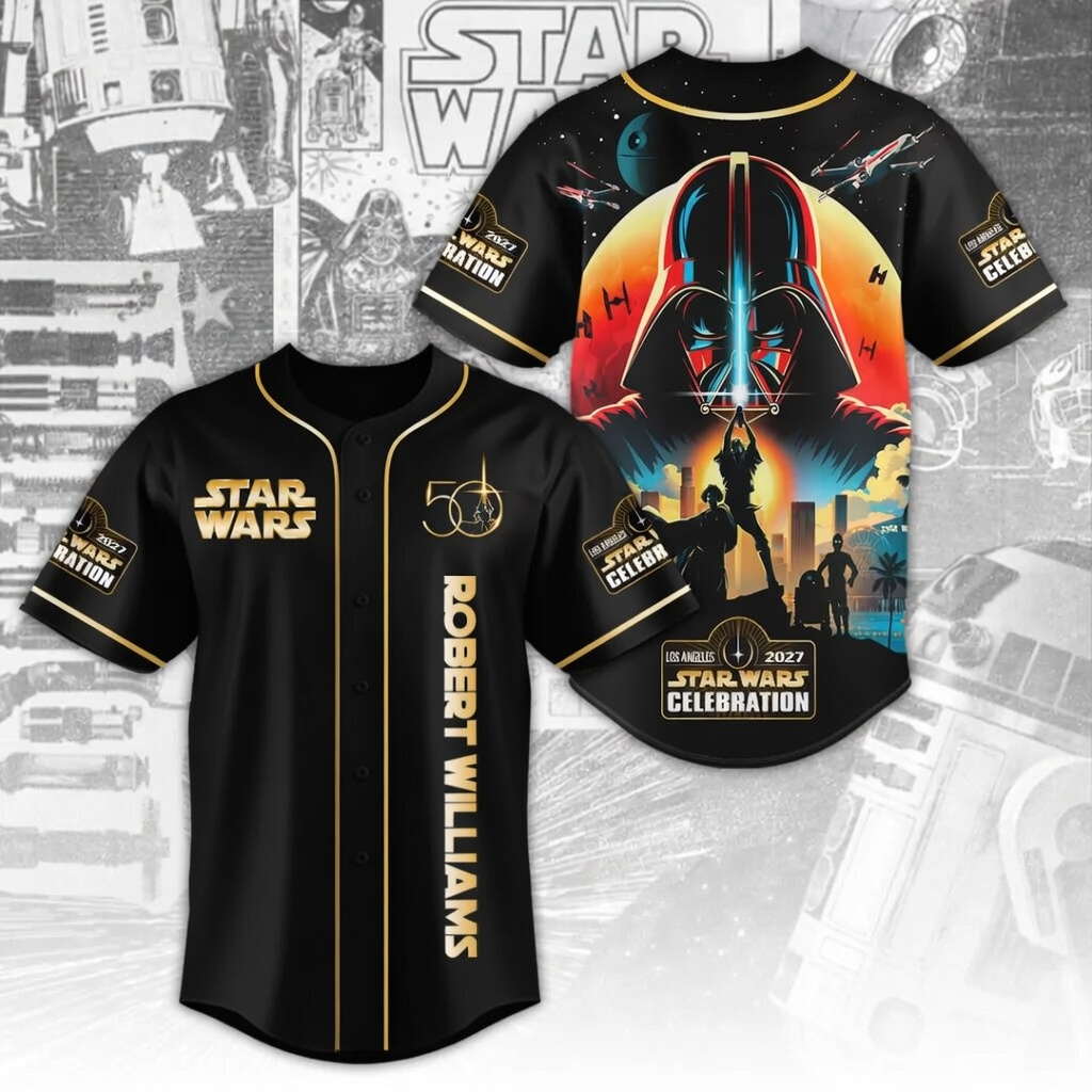 Personalized Star Wars Baseball Jersey Custom Name Gift for Fans
