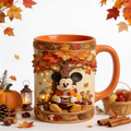 Personalized Fall Accent Mug with Mickey Mouse for Autumn Gifts Mug GradoCreations