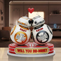 Personalized Acrylic Plaque 'Will You BB-Mine?' Unique Gift for Couples