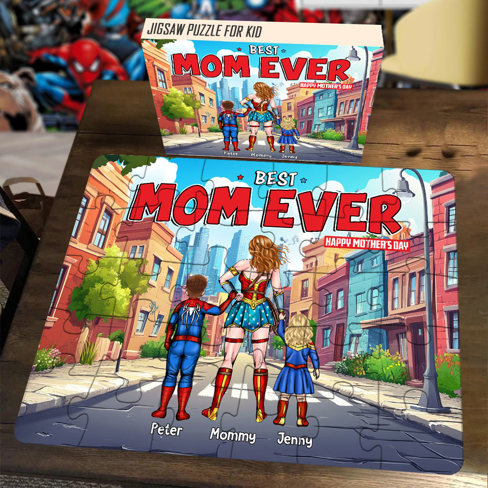 Personalized Mother's Day Puzzle Best Mom Ever Custom Gift