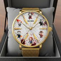 Personalized Horror Character Hand Watch Halloween Gift for Fans Hand Watch GradoCreations