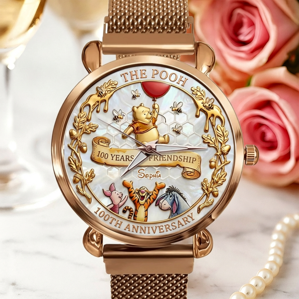 Personalized 100th Anniversary Women's Hand Watch Gift for Movie Fans