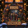 Personalized Halloween Wood Sign for Witch Lovers - Custom Home Decor Gift Wood Sign GradoCreations