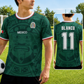 Personalized Mexico Soccer Jersey Custom Name 1998 World Cup Gift for Football Fans