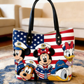 Personalized Magic Mouse Tote Bag with American Flag Design - Movie Fan Gift