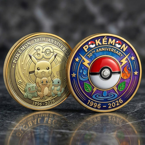 Personalized 30th Anniversary Pokémon Coin Gift for Fans Coin GradoCreations