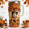 Personalized 40oz Tumbler with Fall Vibes and 3D Effect Gift for Mom