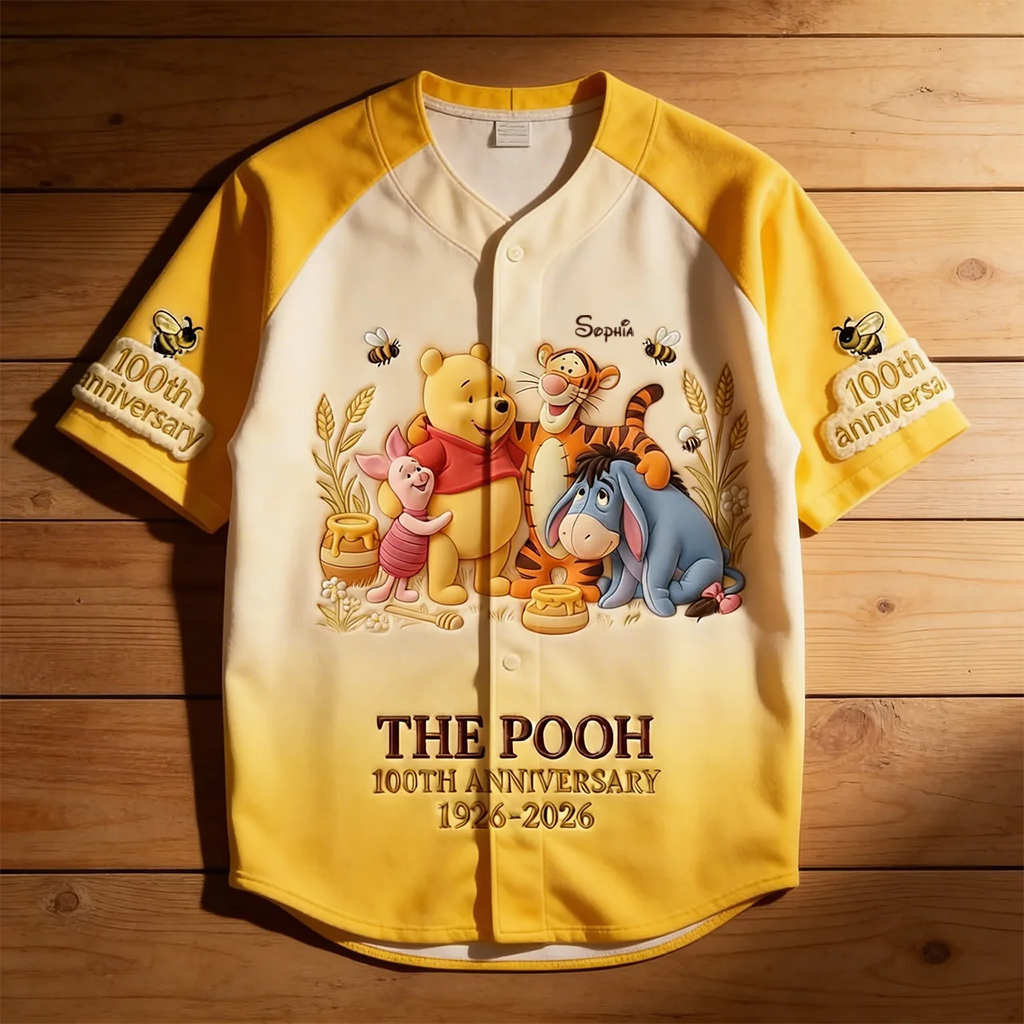 Personalized 100th Anniversary Baseball Jersey for Kids & Adults - Movie Fan Gift