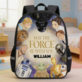 Personalized Star Wars Backpack Set with Lunch Bag, Pencil Case & Water Bottle - Kids School Gift School Backpack GradoCreations