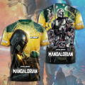 Personalized The Mandalorian All Over Shirt Custom Name Gift for Fans