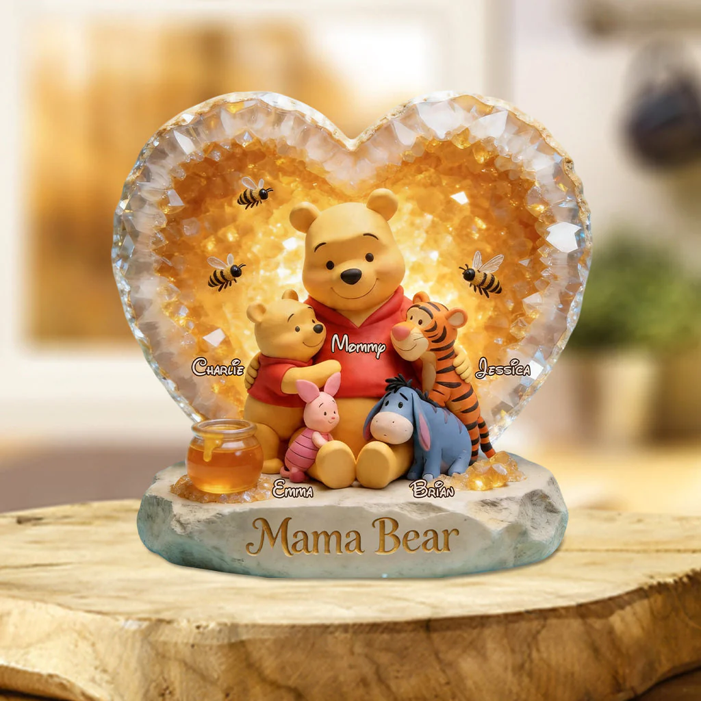 Personalized Acrylic Mama Bear Plaque Custom Gift for Mom Acrylic Plaque GradoCreations