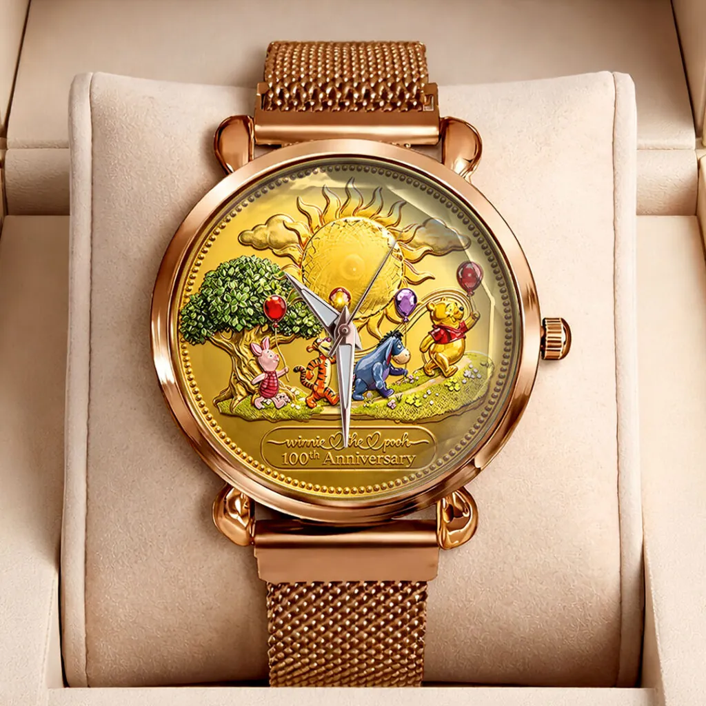 Personalized Winnie the Pooh 100th Anniversary Women's Watch Gift for Her