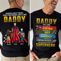 Personalized Cotton Shirt for Dad with Superhero Design Gift