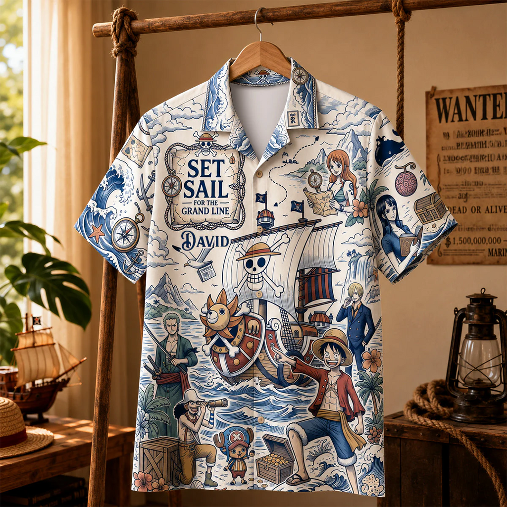 Personalized Pirate Adventure Hawaiian Shirt Custom Name Gift for Fans
