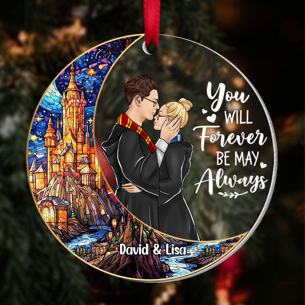 Personalized Acrylic Ornament Love Gift for Couple Christmas