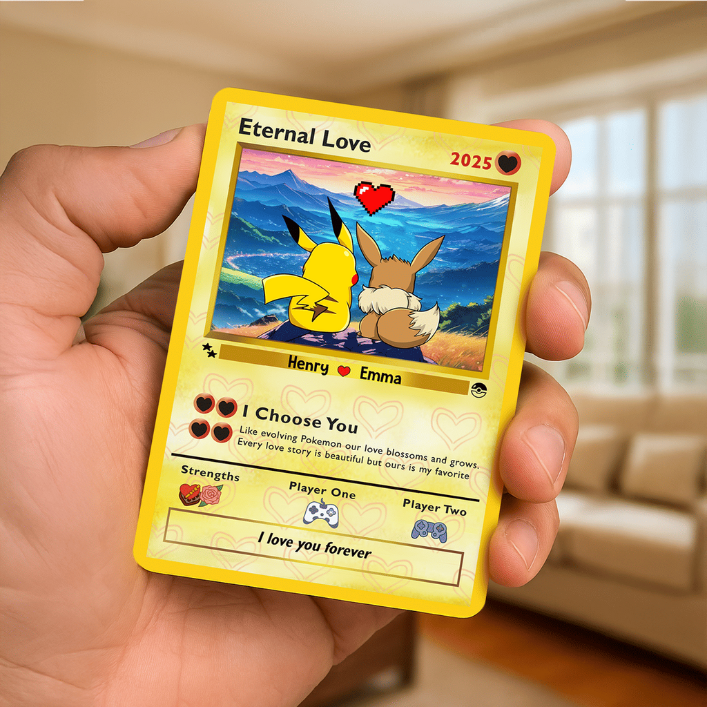 Personalized Metal Card Custom Couple Gift for Anniversary
