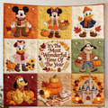 Personalized Fall Blanket featuring Magic Mouse Characters Gift for Movie Fans