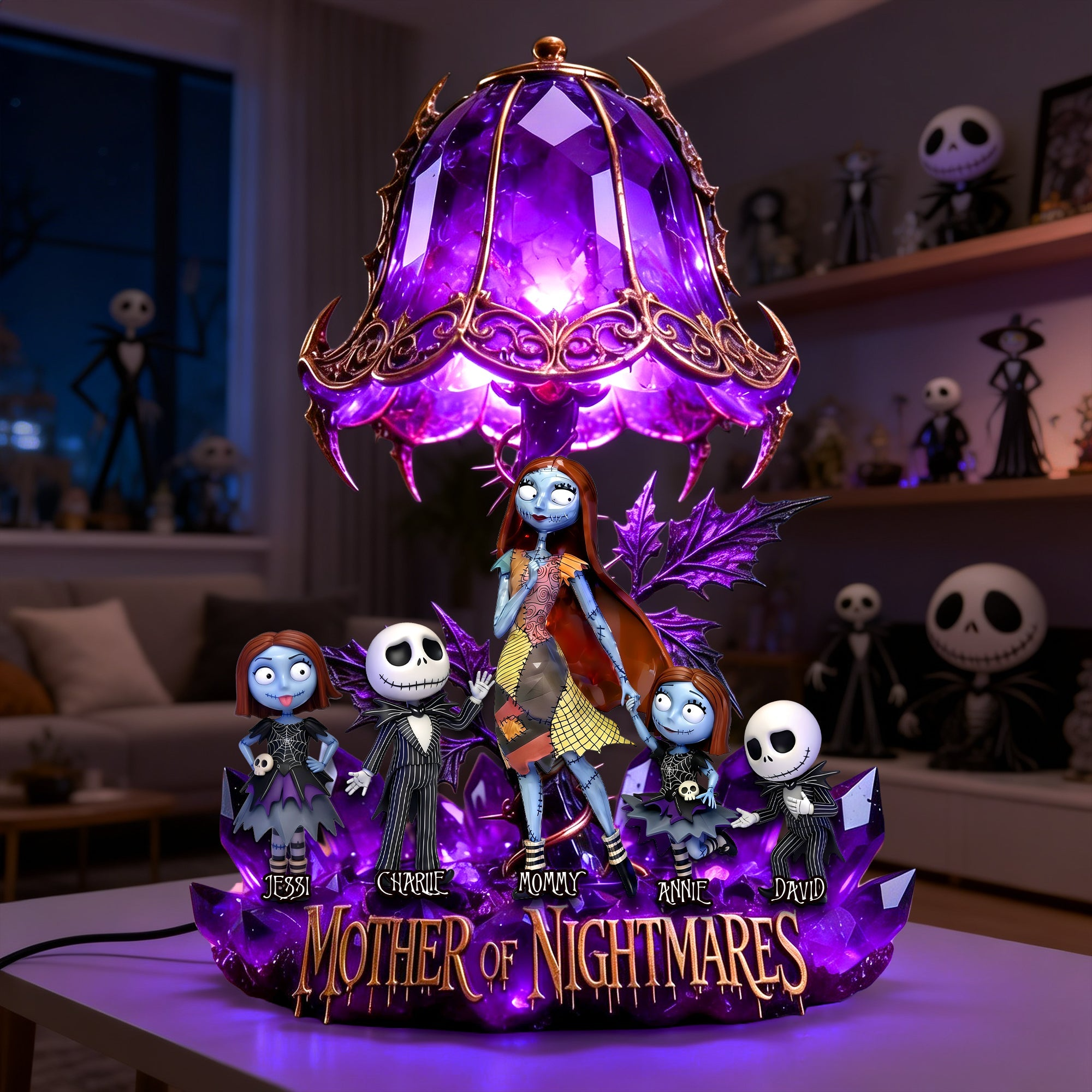 Personalized Spooky Mother Of Nightmares Acrylic Light Box Gift for Mom