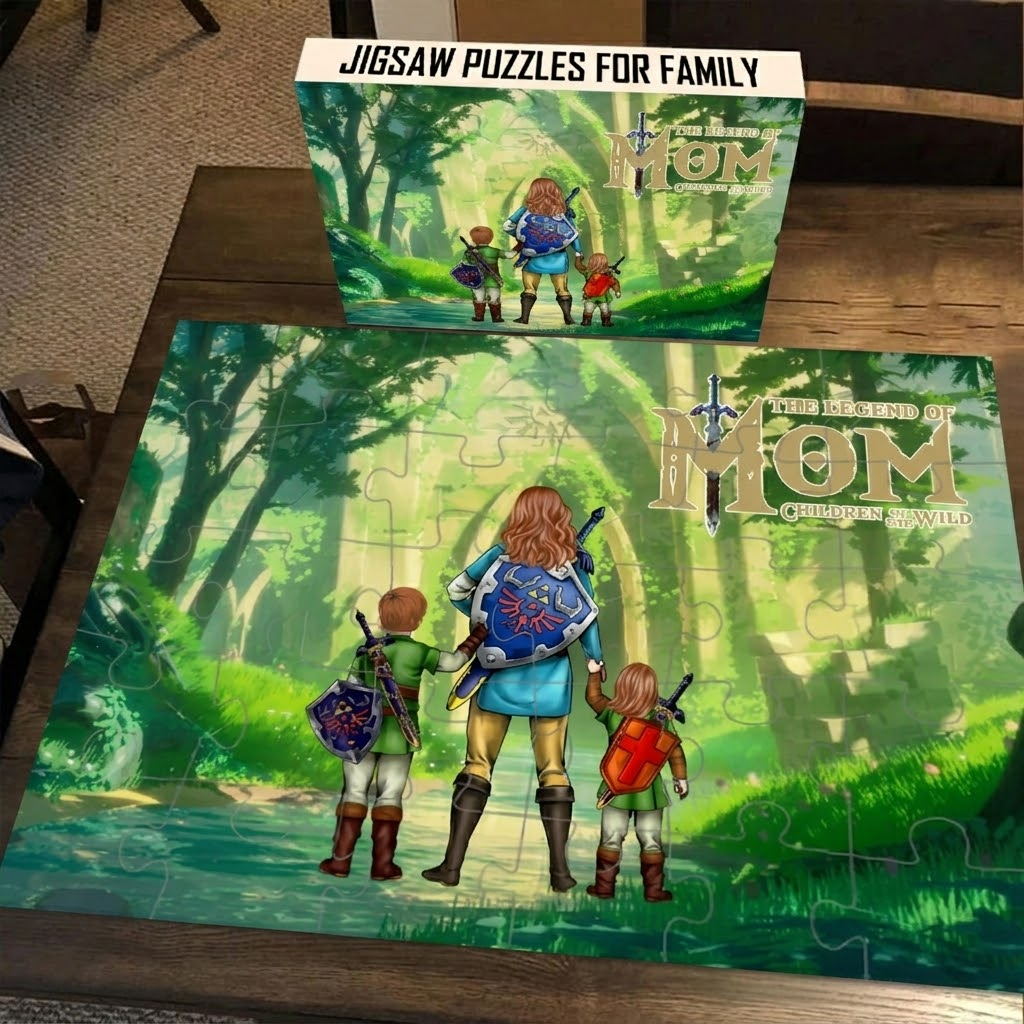 Personalized Fantasy Adventure Puzzle Gift for Mom - Kids Fun