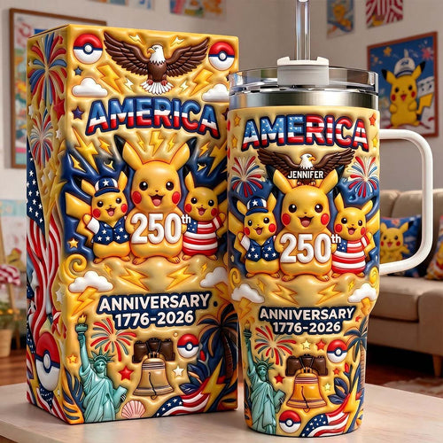 Personalized 250th Anniversary Tumbler USA Gift for Movie Fans Tumbler GradoCreations