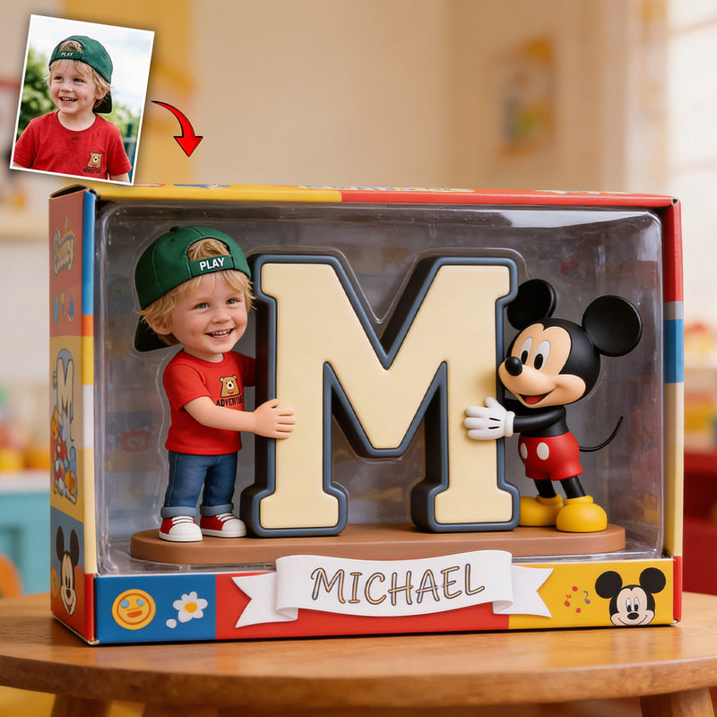 Personalized Acrylic Plaque with Alphabet for Kids - Movie Fans Gift