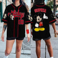 Personalized Mickey Mouse Baseball Jersey Custom Name Gift for Movie Fans