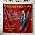 Personalized Graduation Backdrop Custom Name Gift for Graduate