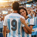 Personalized Argentina Soccer Jersey Custom Name & Number Gift for Football Fans