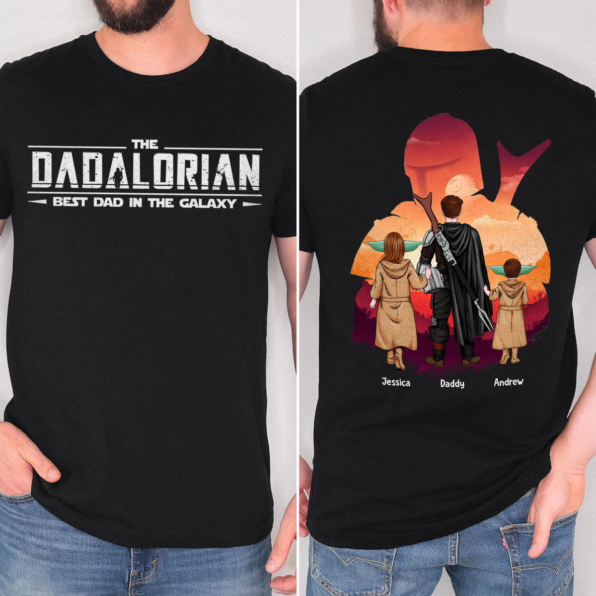 Personalized Dadalorian Shirt Best Dad Gift for Fathers Day