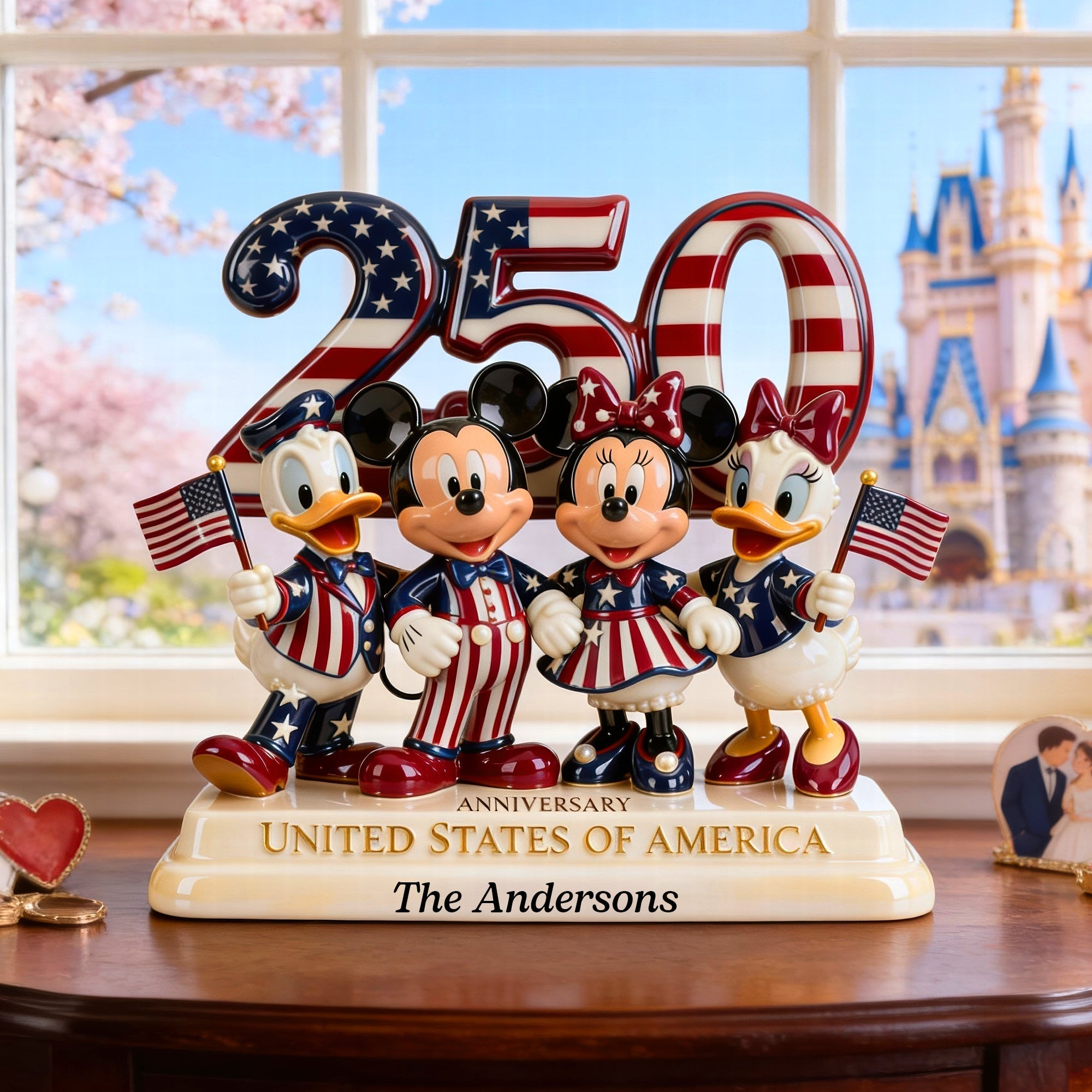 Personalized Acrylic Plaque 250th Anniversary USA Gift Idea