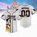 Personalized Mickey Mouse Baseball Jersey Custom Gift for Movie Fans Baseball Jersey GradoCreations
