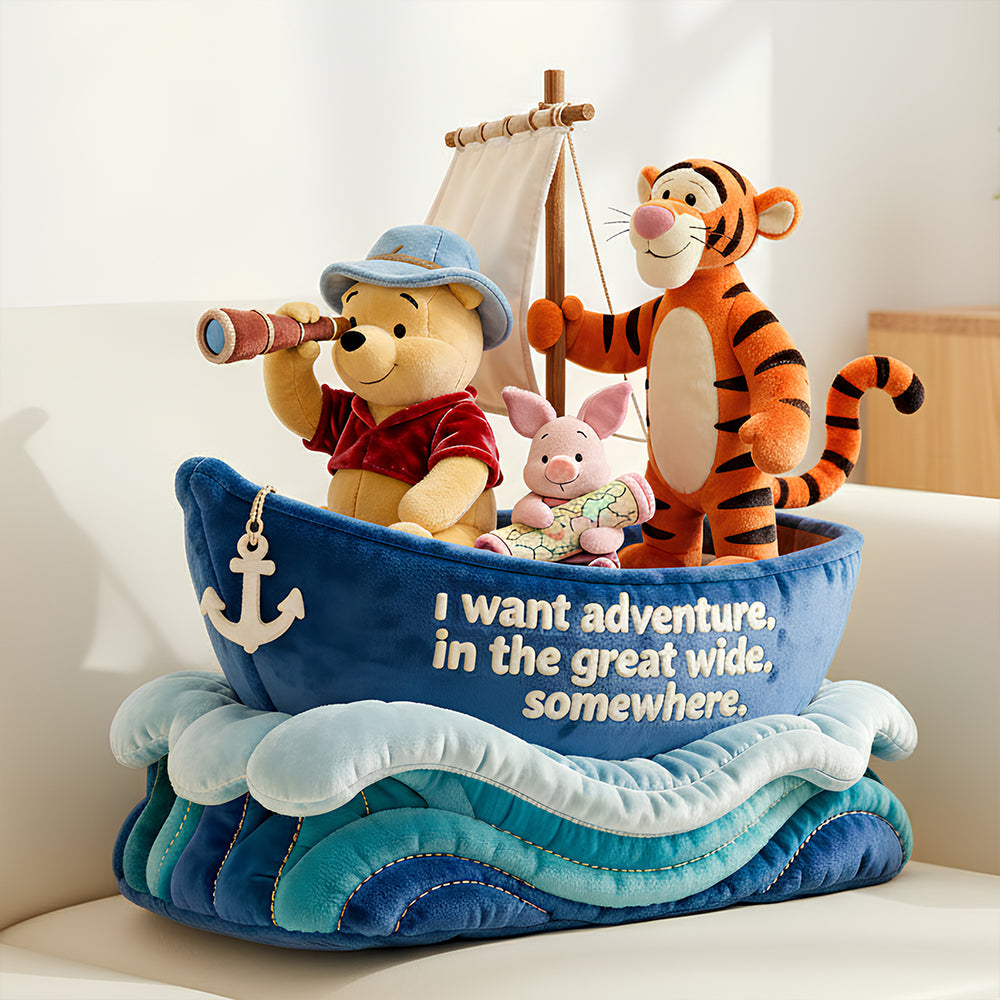 Personalized Adventure Pillow for Kids with Custom Name Gift
