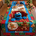 Personalized Christmas Quilt Table Runner Custom Name Family Gift Quilt Table Runner GradoCreations