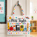 Personalized Teacher Tote Bag Classroom Crew Design for Educator Gift