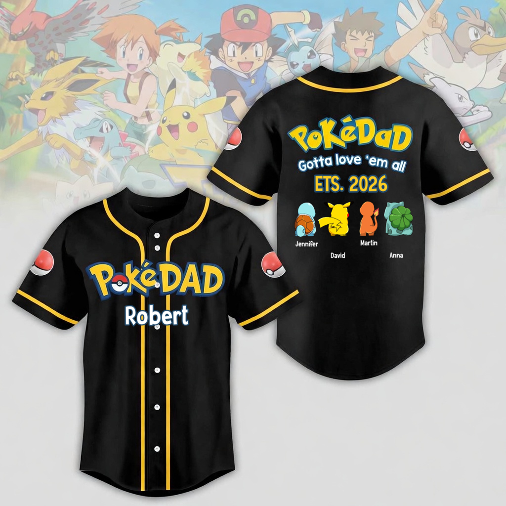 Personalized Baseball Jersey for Family Movie Fans | Gift for Dad, Mom, Kids