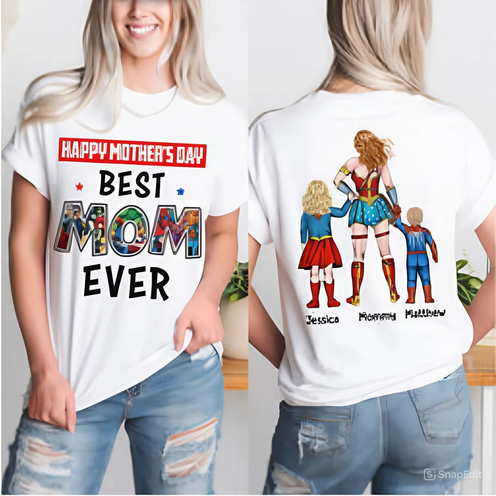 Personalized Mother's Day Shirt Best Mom Ever Gift for Mom