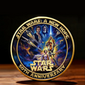 Personalized Commemorative Coin Star Wars 50th Anniversary Gift for Movie Fans
